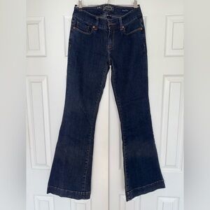 Seven7 Dark Blue Flare Denim “Sexy Flare” Jeans size 28 Vintage